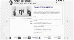 Desktop Screenshot of chorussinenomine.at