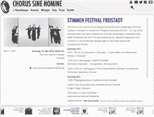 Tablet Screenshot of chorussinenomine.at